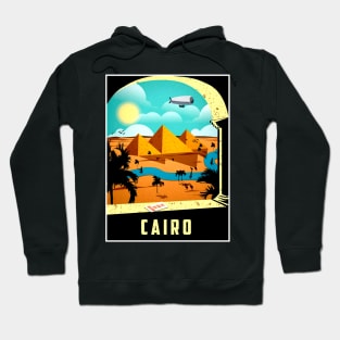 Cairo Egypt Travel and Tourism Advertising Print Hoodie